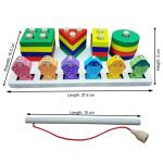 Colorful Wooden Shape Matching & Magnetic Fishing Montessori Puzzle Board Toys