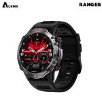 Alewa Ranger Amoled Round Smartwatch | BT Call | IP68 Waterproof | Always On Display | 410mah Battery (Black/Gray/Green)